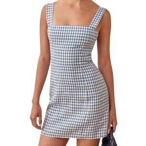 Reformation Checkered Dress